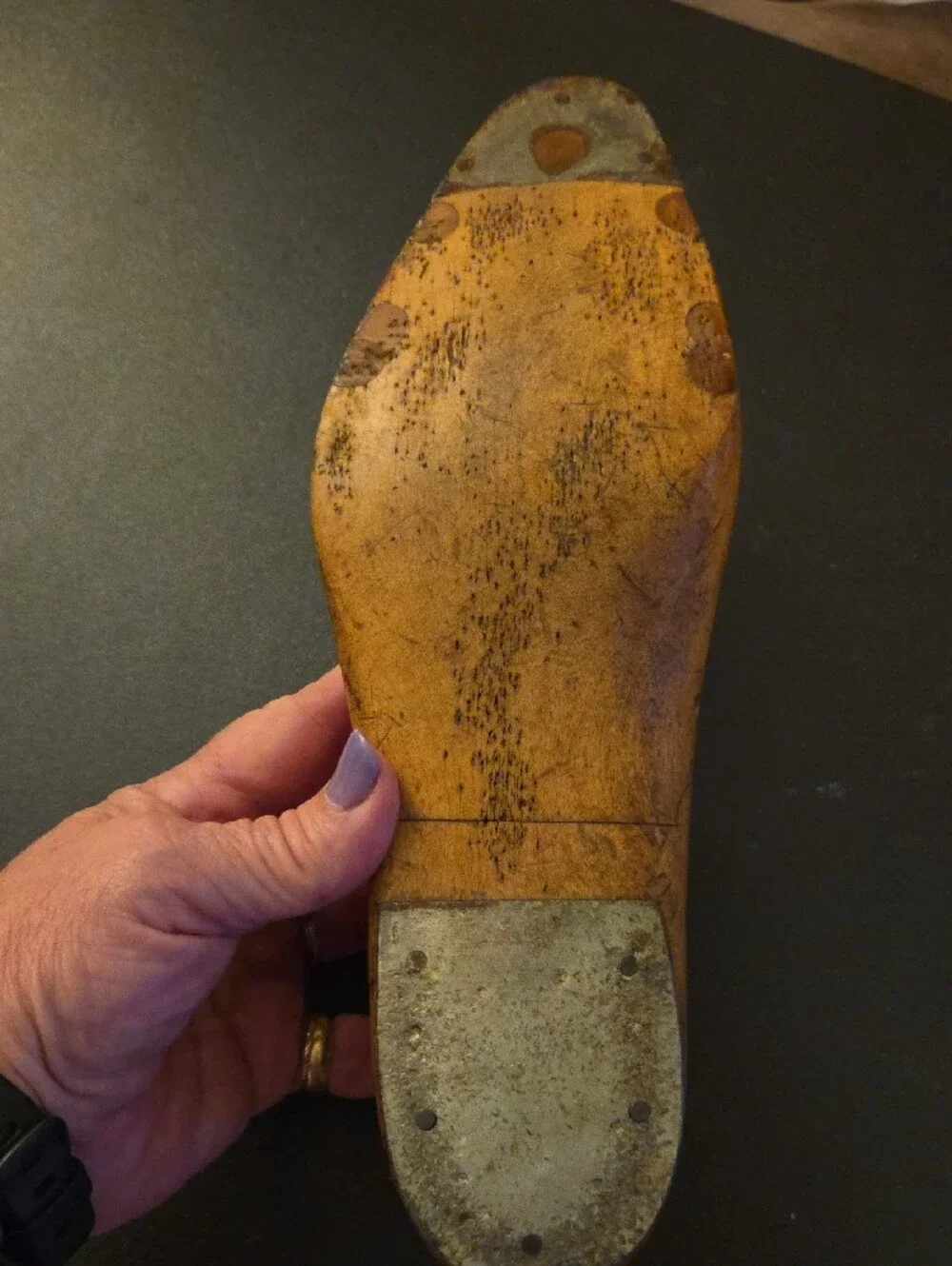 Men's Shoe Last - Brown Wooden Cobbler Form